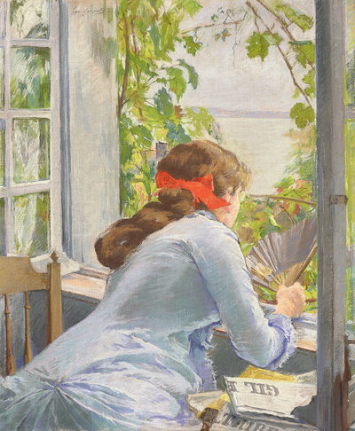 Eva Gonzalès, Aan zee (Honfleur), 1881-1882, pastel op doek, 46,3 × 37,2 cm, particuliere collectie