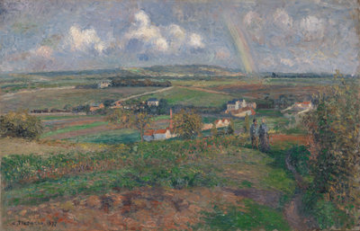 Camille Pissarro, De regenboog, Pontoise, 1877, Kröller-Müller Museum, Otterlo. Foto: Rik Klein Gotink   
