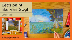 Still uit de YouTube serie 'Paint Like Van Gogh'