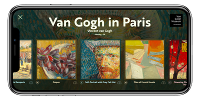 Impressie van de puzzle game Masterpieced van Borderleap x Van Gogh Museum 