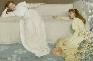 James McNeill Whistler, Symfonie in wit, nr. 3 1865–67, olie op doek, 52,0 × 76,5 cm, The Henry Barber Trust, the Barber Institute of Fine Arts, University of Birmingham