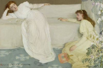 James McNeill Whistler, Symfonie in wit, nr. 3 1865–67, olie op doek, 52,0 × 76,5 cm, The Henry Barber Trust, the Barber Institute of Fine Arts, University of Birmingham