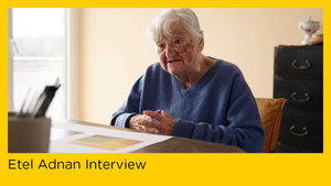 Thumbnail video interview Etel Adnan