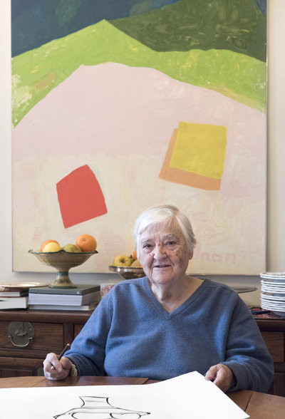 Etel Adnan, 2016. Courtesy Galerie Lelong. Foto: Fabrice Gibert