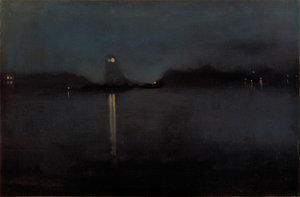 James McNeill Whistler, Nocturne ca. 1875–78, olie op doek, 50,6 × 76,7 cm, The White House, Washington, Verenigde Staten