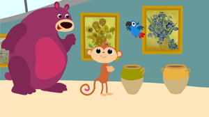 Three characters from the StoryZoo series