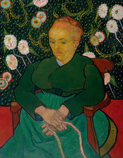 Vincent van Gogh, La Berceuse (portret van Madame Roulin), 1889, The Metropolitan Museum of Art, New York  (The Walter H. and Leonore Annenberg Collection)